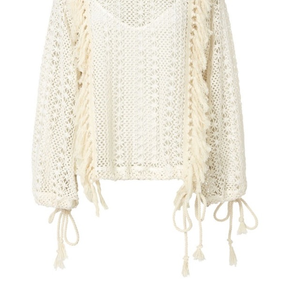 NWOT RARE See by Chloe Crochet Pullover Sweater in Cream/White Size 34 - Picture 5 of 17